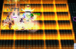 ↑ 5x5 Squares ●This is what it looks like in the fight. ● This skill is actually called Frost Field.