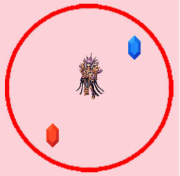 ↑ Red & Blue Crystal (Lv 1 & 2) ●Destroy Red Crystal to prevent HP Regen for the MVP. ●Destroy Blue Crystal to Stun the MVP and Red Crystal for a period of time (about 10+ seconds) and Damage Dealt to both Red Crystal and Her are Amplified. ●Spawn randomly around the area.