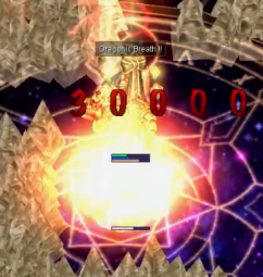 ↑ Lockon Laser ●A Target Mark will appear above your Character. ●This is what it looks like in the fight.